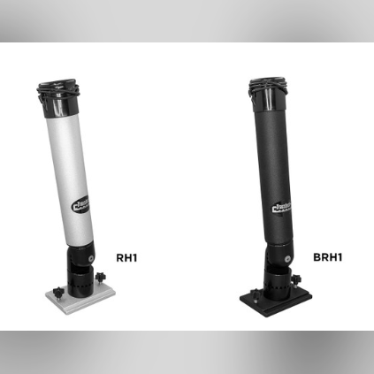 RH1 / Single Lift and Turn Rod Holder with Track Base Plate