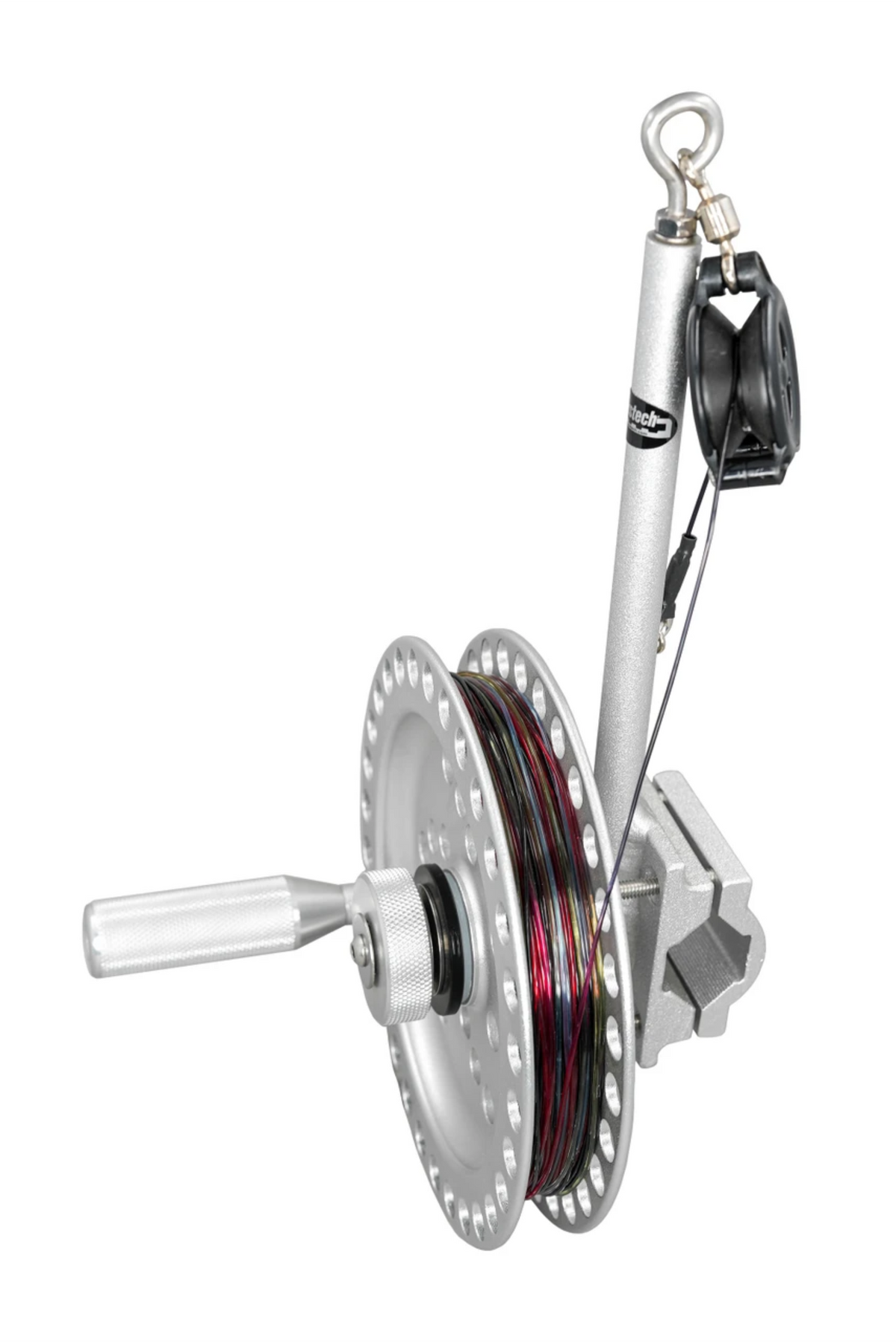 APR-3000 / Aluminum Planer Board Reel with Clamp – Fits 1-1/4" to 2" Rails