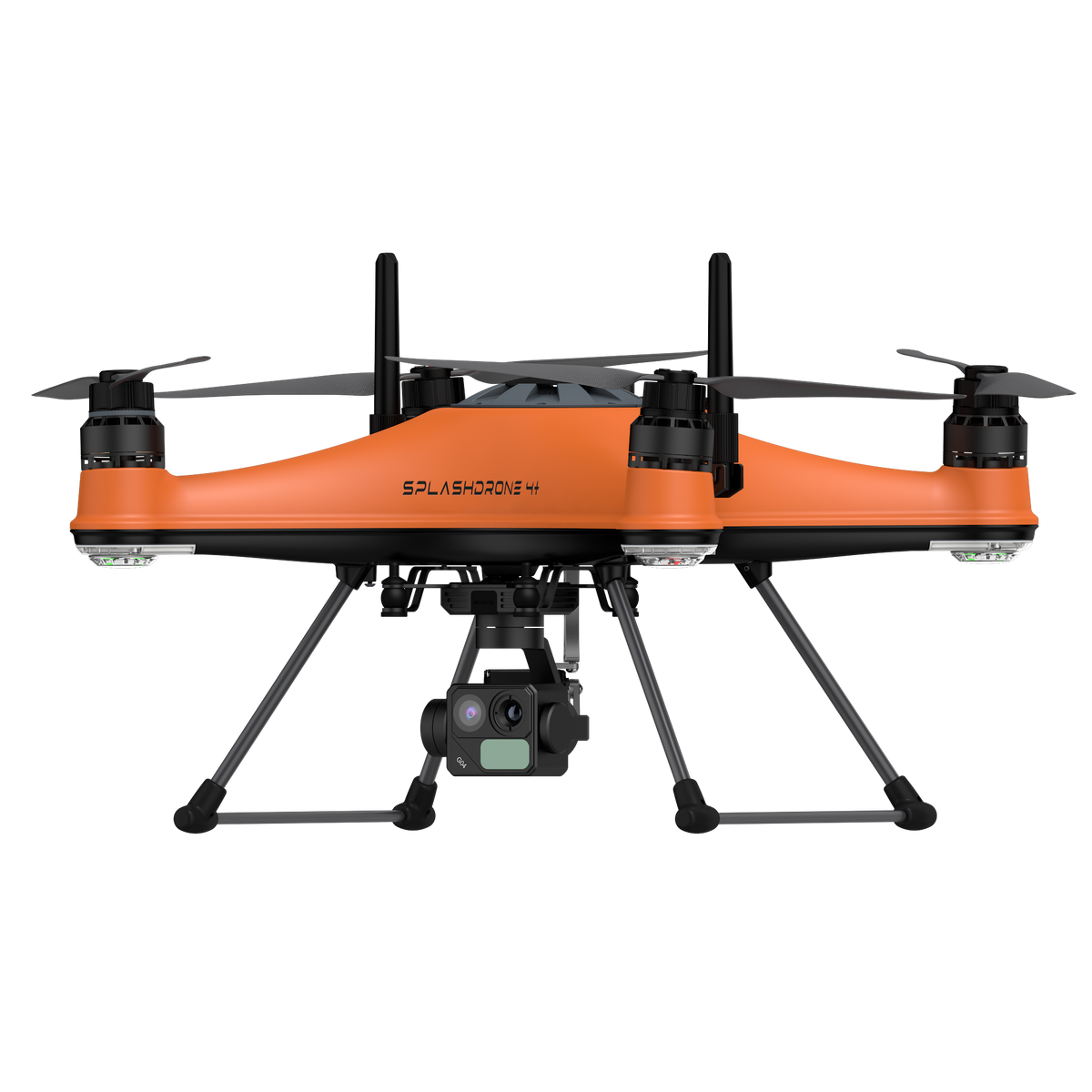 SwellPro SplashDrone 4+ Enterprise with G04 thermal camera, angled view