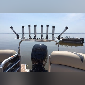 RH1 / Single Lift and Turn Rod Holder with Track Base Plate
