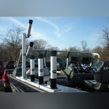 RH1 / Single Lift and Turn Rod Holder with Track Base Plate