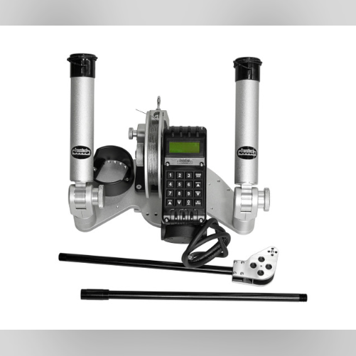 MDDRES-400 MacDaddy Downrigger w/ Ratcheting Rod Holder, Weight Caddy and Deep Wing Arm