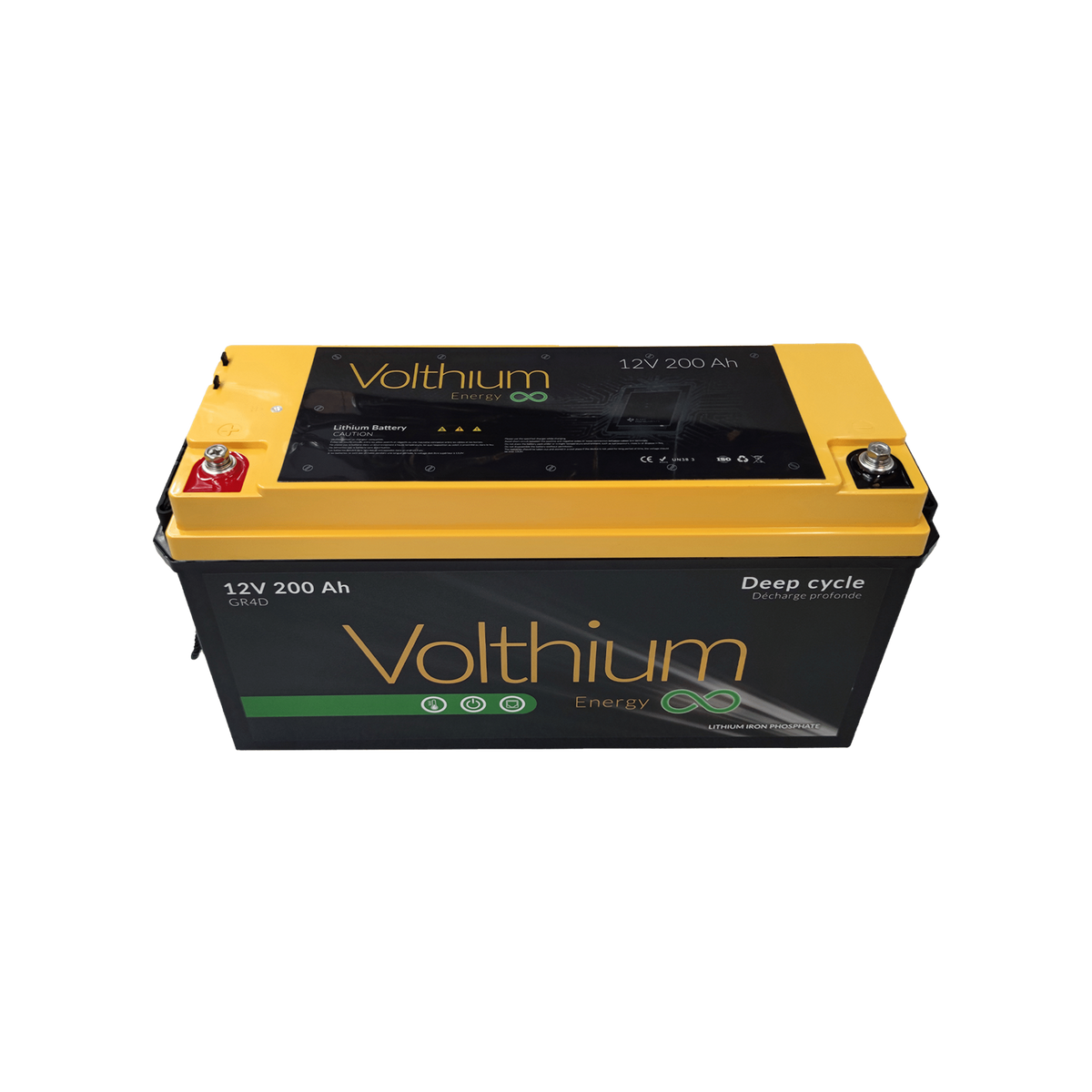 Volthium 12V 200Ah Self-Heating Battery – 4D
