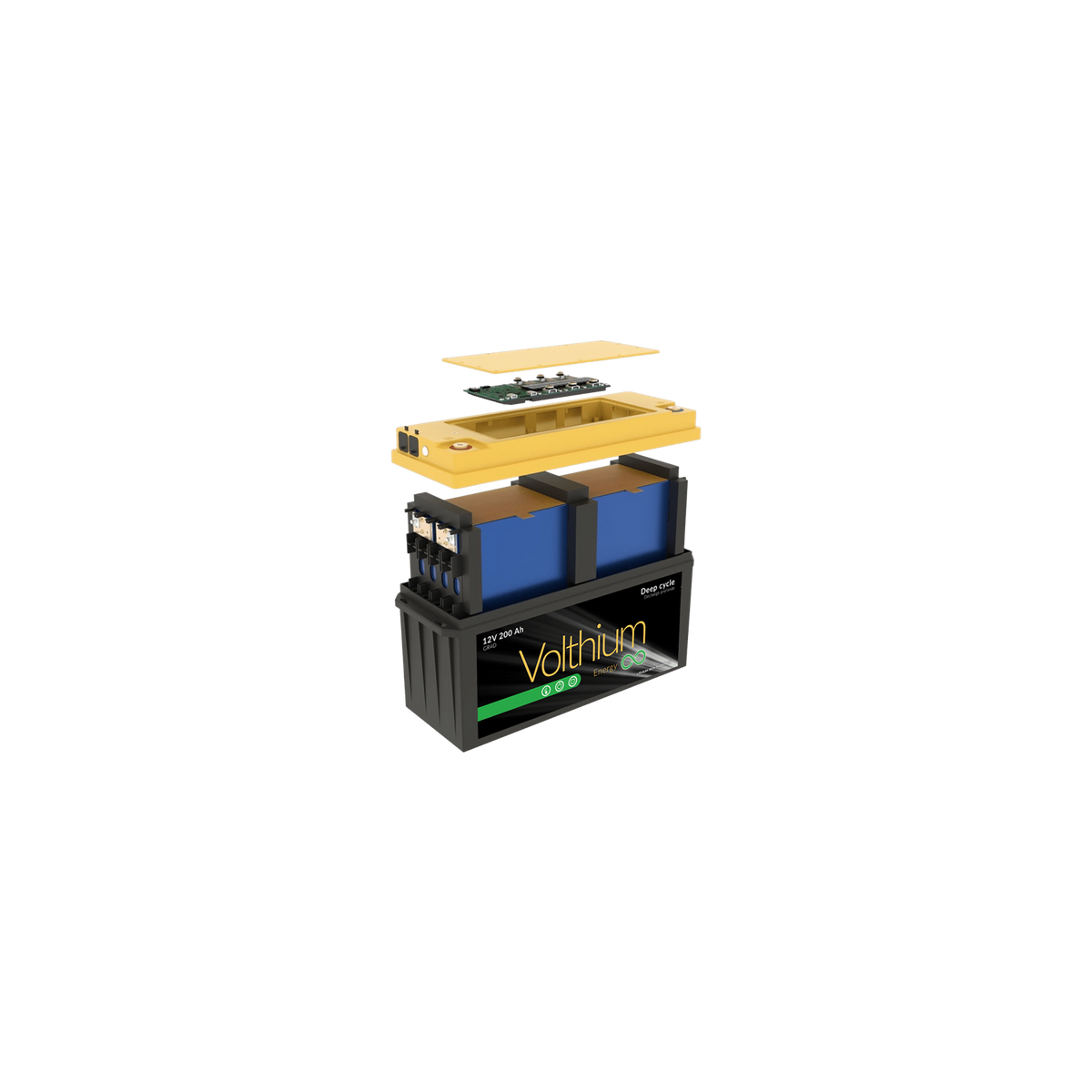 Volthium 12V 200Ah Self-Heating Battery – 4D