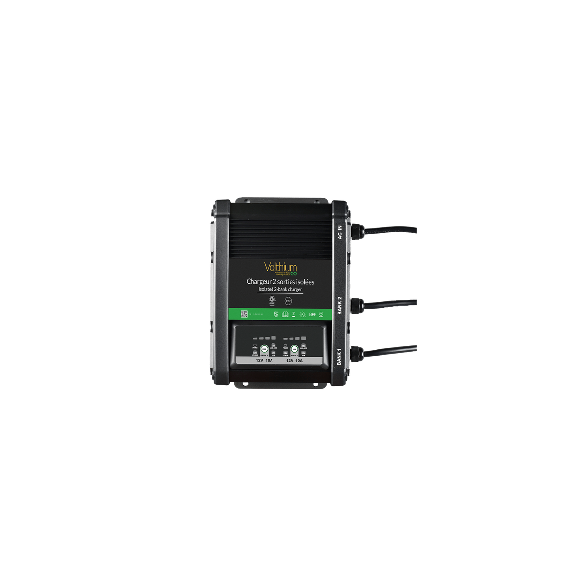 Volthium 2 Bank 20A Charger – 10A Per Output