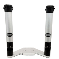 CANRH2 / Two RH1Rod Holders with Wing Arm for Downrigger